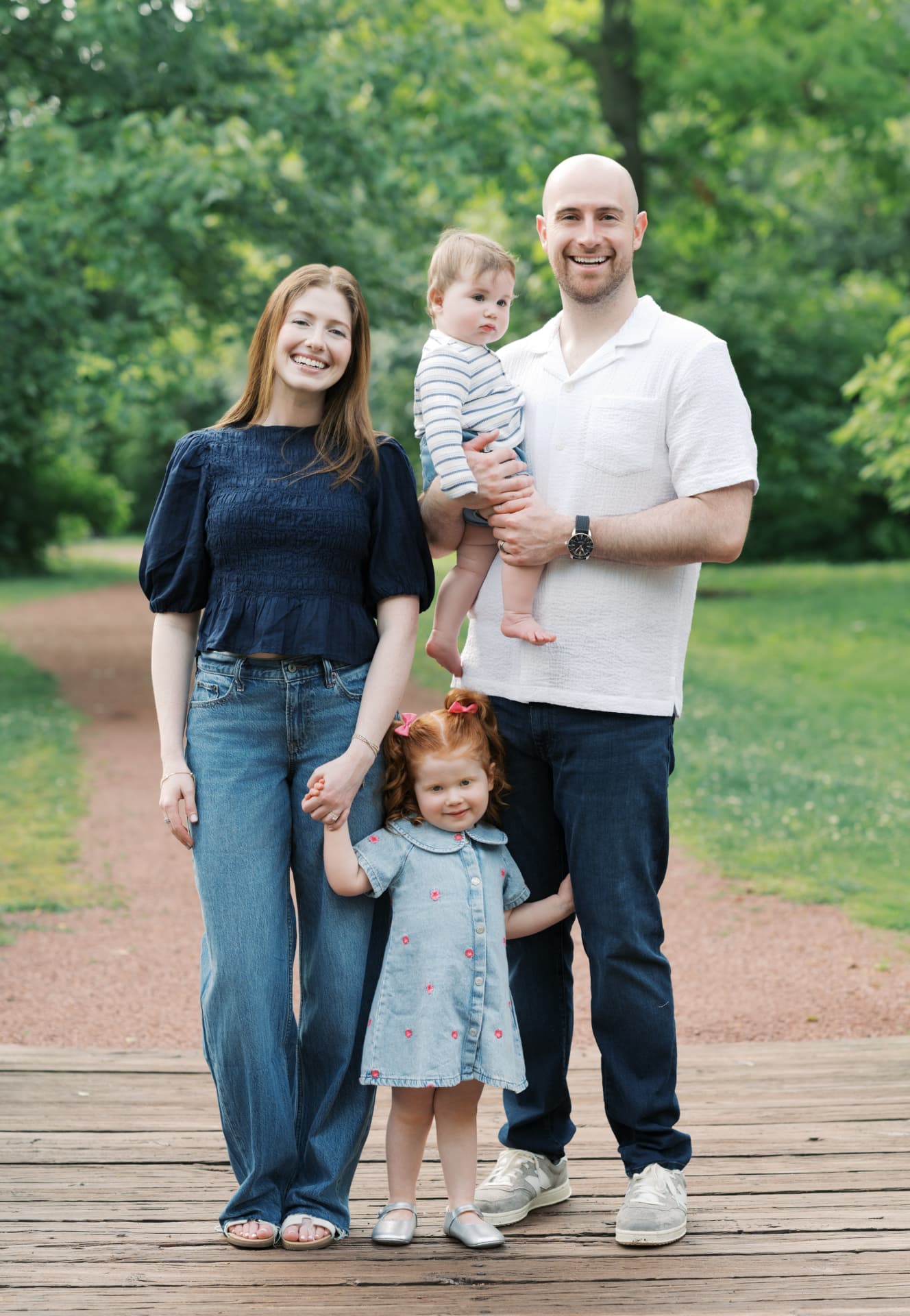 Jordan Grollman, founder of Harbor, with his family
